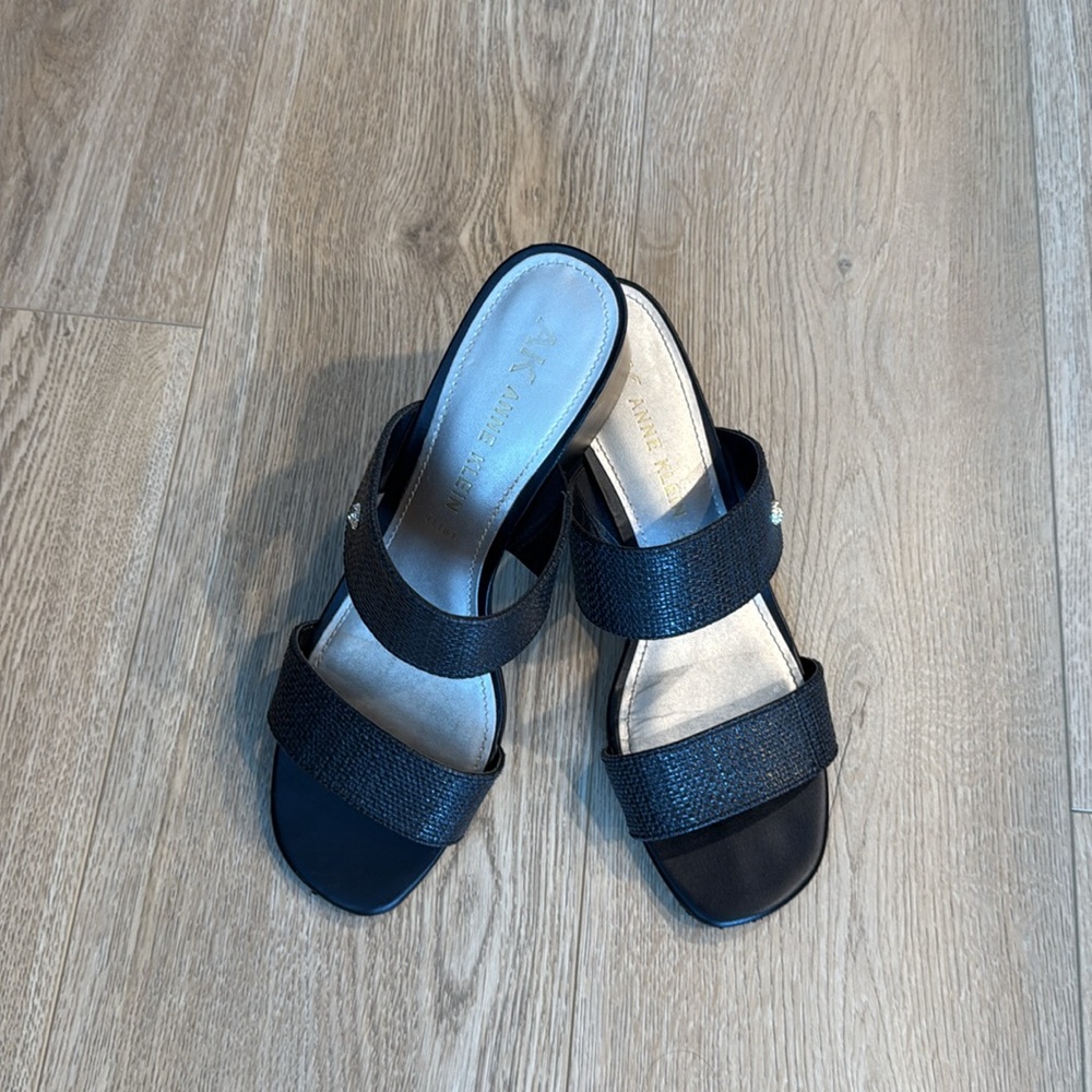 Anne Klein Black Sandals